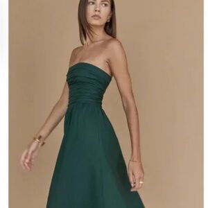 Reformation Forest Green lissa dress size 8